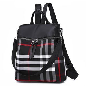 Stylish Plaid Mini Backpack